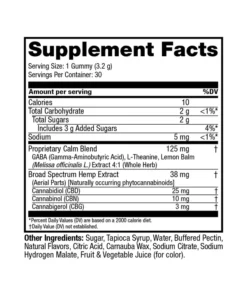 Uspokajające żelki CBD o szerokim spektrum działania