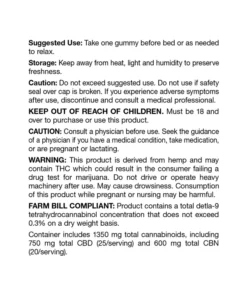 Szerokie spektrum CBD Sleep Gummies