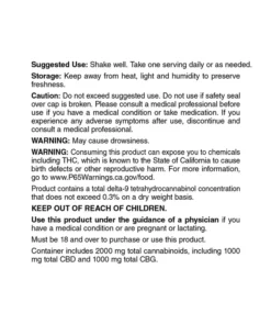 Szerokie Spektrum CBG + Nalewka Olejowa CBD