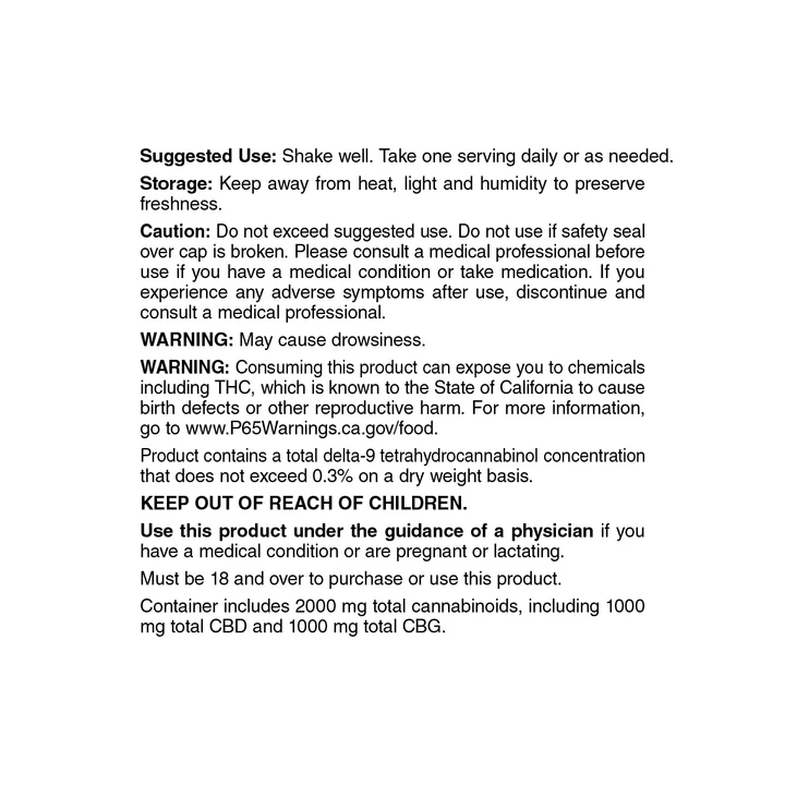 Szerokie Spektrum CBG + Nalewka Olejowa CBD