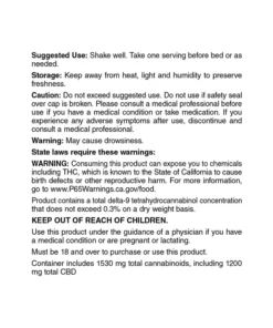 Broad Spectrum CBD PM Oil Tincture BROAD SPECTRUM - MINT - 1500MG - 30 ML