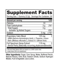 Pełne spektrum CBD uspokajające żelki