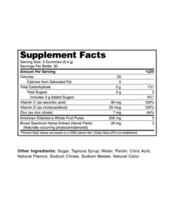 Szerokie spektrum CBD wzmacniające odporność Gummy