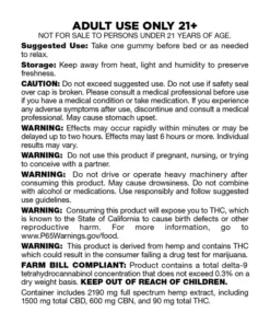 Delta 9 THC Lights Out Sleep Gummies