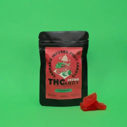 THCandy | Truskawka 250 mg | Konopne żelki